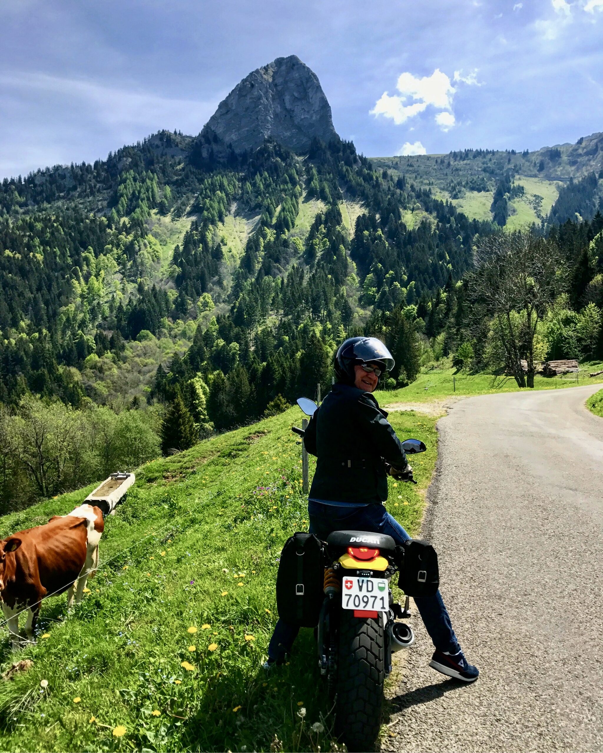 Biking in the alps