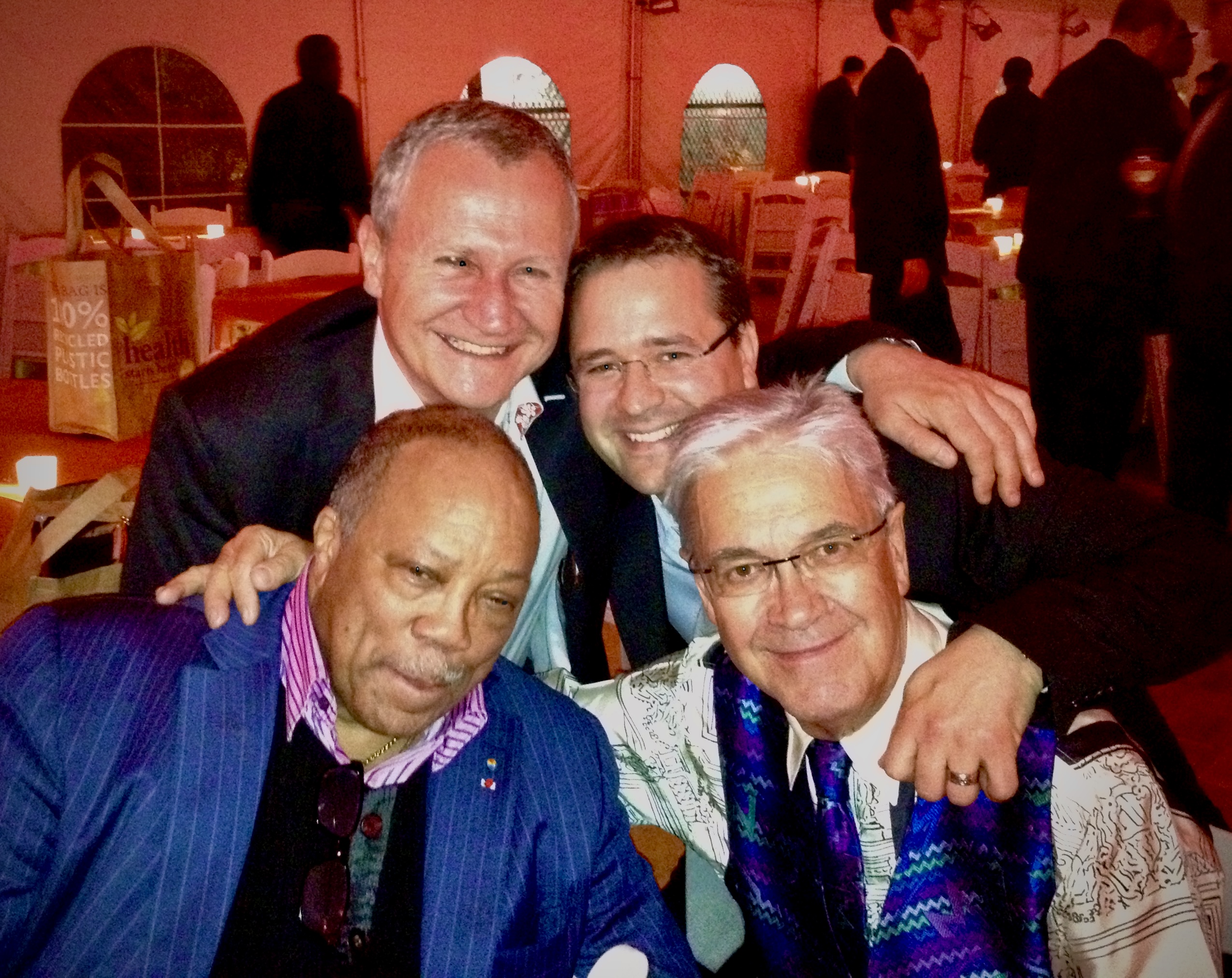 With Q, Claude Nobs and Mathieu in New York